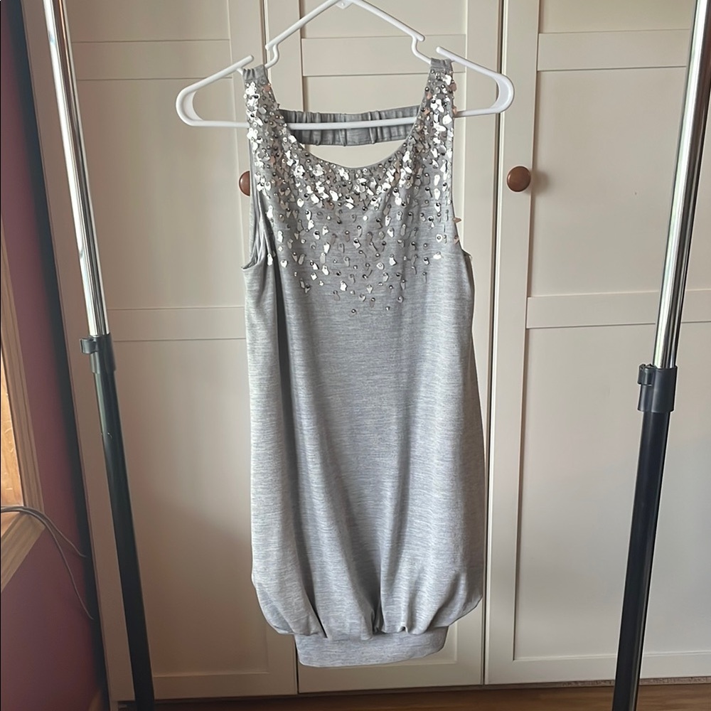 BCBGMaxAzria Gray Sleeveless Dress